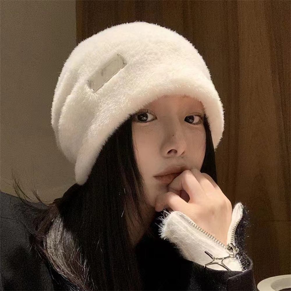 Women'S Real Y2K Fashion - Y2Kファッション レディース 無地 大人用 カバーヘッドキャップ レディース