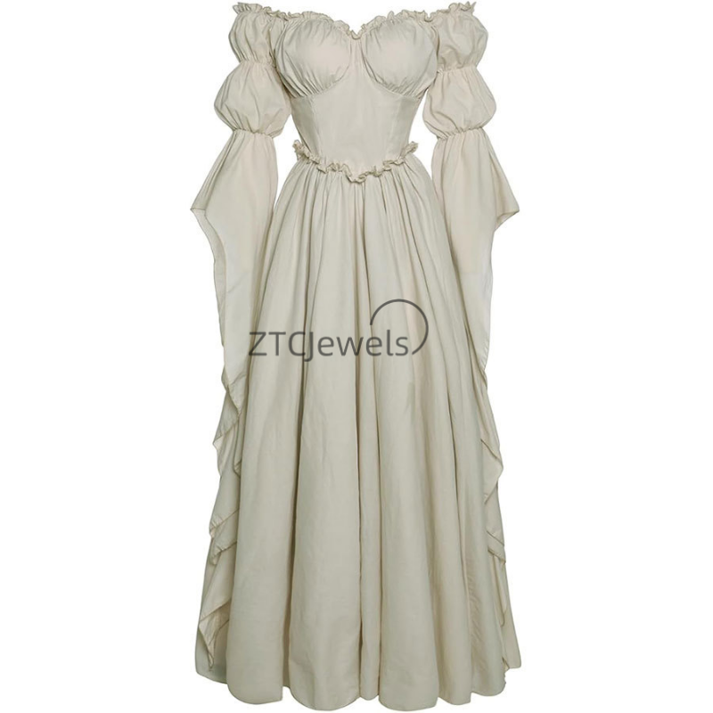 Women'S Fashion Renaissance Period - 中世ルネッサンス時代の女性用リージェンシードレス、ビクトリア朝スタイルのロールプレイングコスチューム、エレガントでファッショナブルな歴史衣装