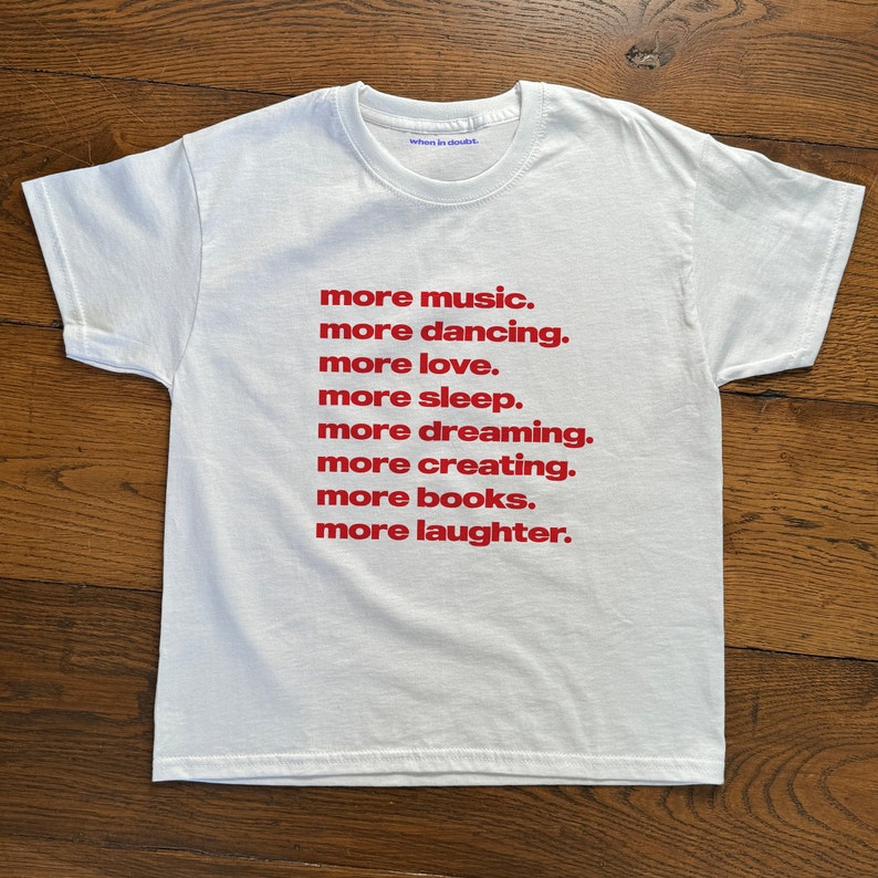 Women'S Fashion From The 90S - もっと音楽をもっとダンスをTシャツヘビーウェイトコットン女性男性スローガンTシャツ90年代美的ヴィンテージストリートウェア女性男性服