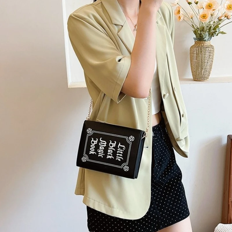 Women'S Fashion Edgy - トレンディなボックス型ユースショルダーバッグ、女性用、パーソナライズされた文字入り幾何学模様クロスボディバッグ、エッジの効いたストリートスタイルPUスリングバッグ