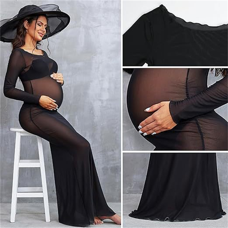 2026年新作妊婦服スリムマタニティドレス写真撮影用サマーシ - Women Fashion Photoshoot のレビューと価格