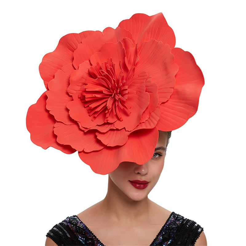 女性のための大きな花の弓,写真撮影のための帽子,ヘアアクセサ - Women Fashion Photoshoot のレビューと価格