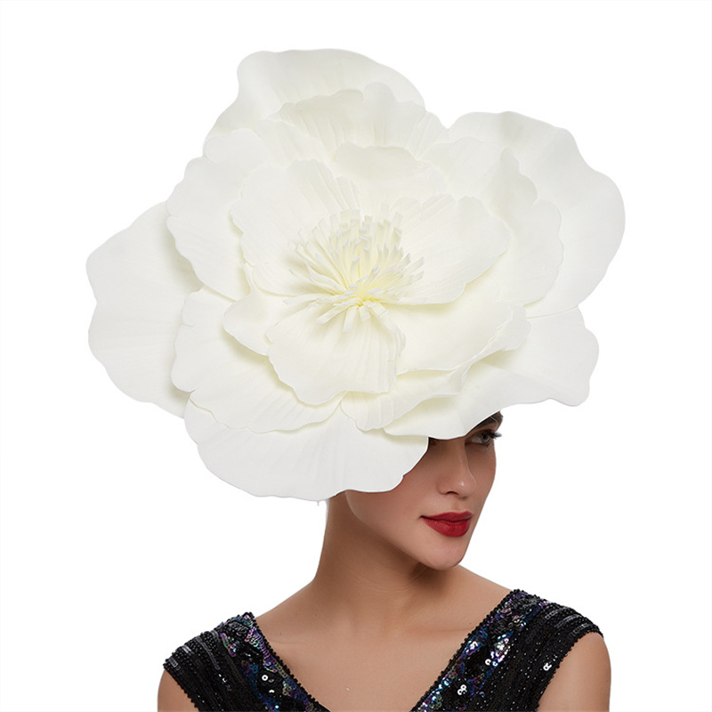 女性のための大きな花の弓,写真撮影のための帽子,ヘアアクセサ - Women Fashion Photoshoot のレビューと価格