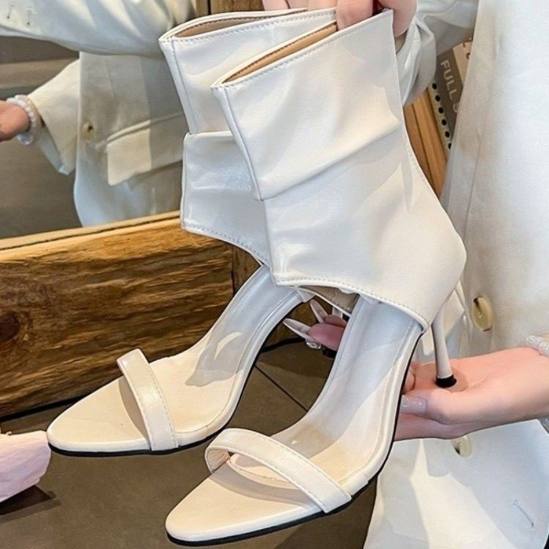春夏デザインセクシーなオープントゥ中空薄型ヒールクールブーツ - Women'S Fashion Designer Clothes のレビューと価格
