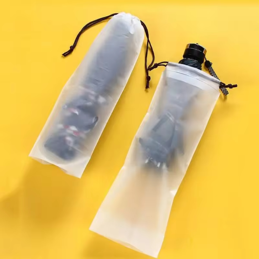 防水傘収納バッグ,10個,プラスチック,巾着,半透明,ウェッ - Women'S Fashion Umbrella のレビューと価格