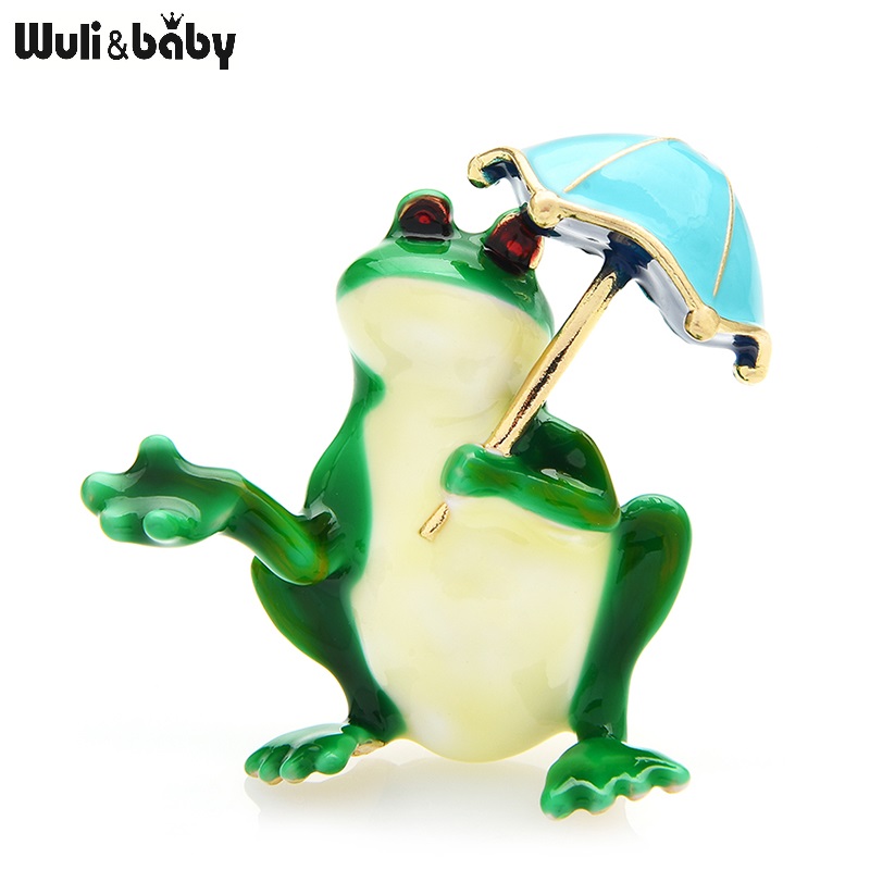 Wuli & baby-カエルの形をした女性用の傘ブローチ, - Women'S Fashion Umbrella のレビューと価格