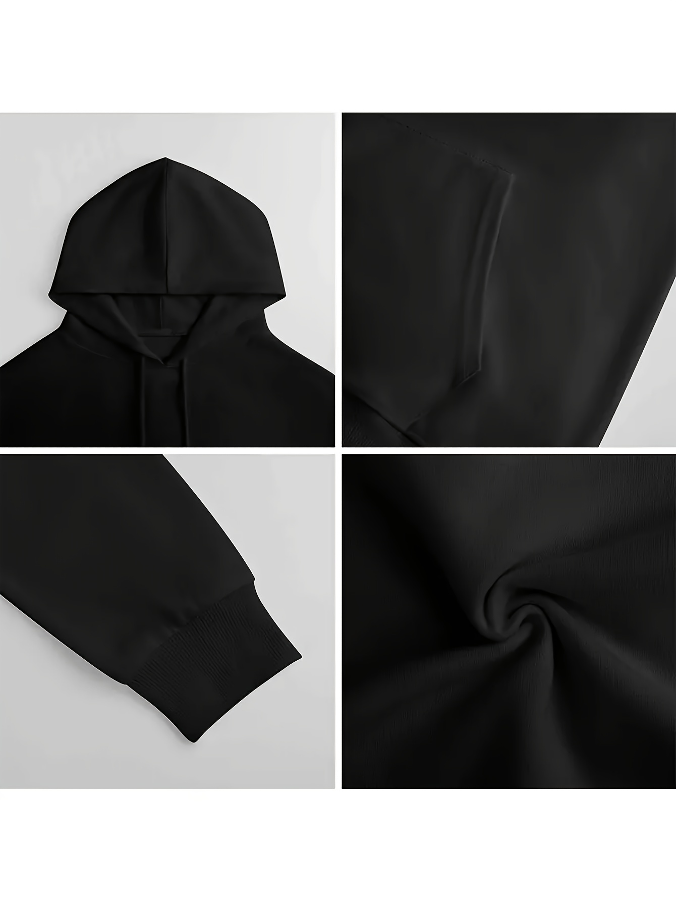 カンガルーポケット付きクラシックブラックプルオーバーフーディ - Women'S Fashion Edgy のレビューと価格