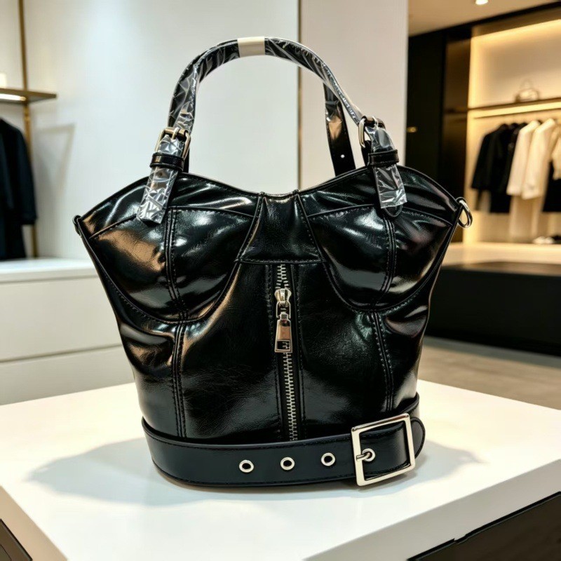 コルセットビスチェ型トップハンドルハンドバッグ、レディースヴ - Women'S Fashion Edgy のレビューと価格