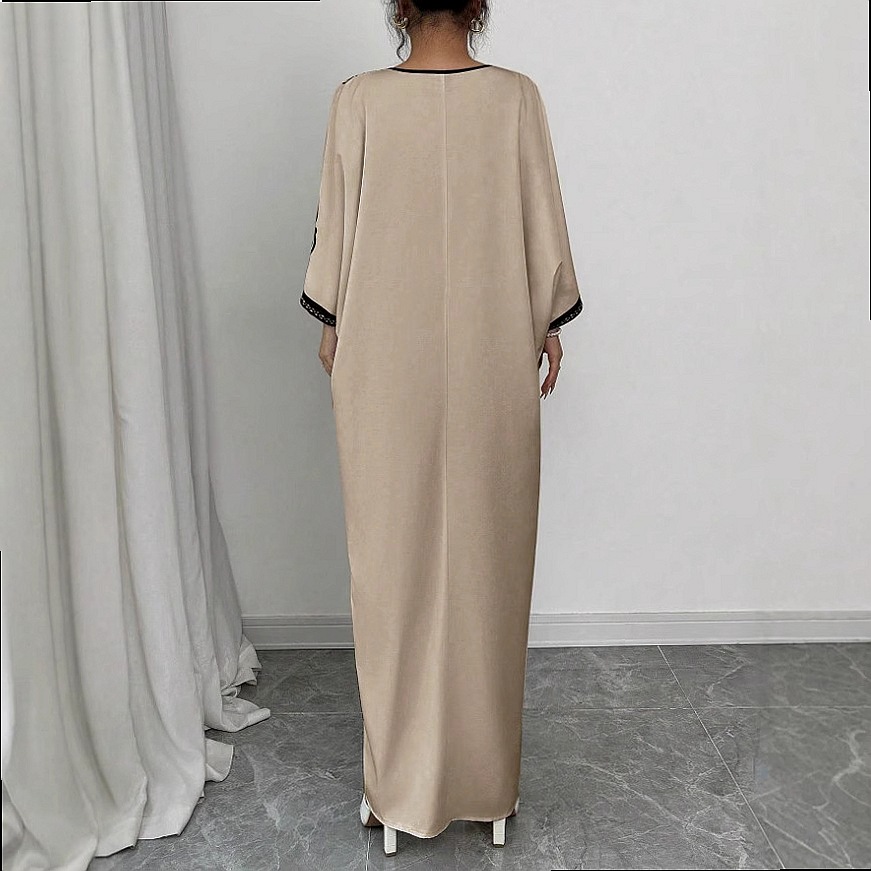 Vネック花柄プリントマキシドレス ルーズボホロングドレス 春 - Maxi Dress Boho のレビューと価格