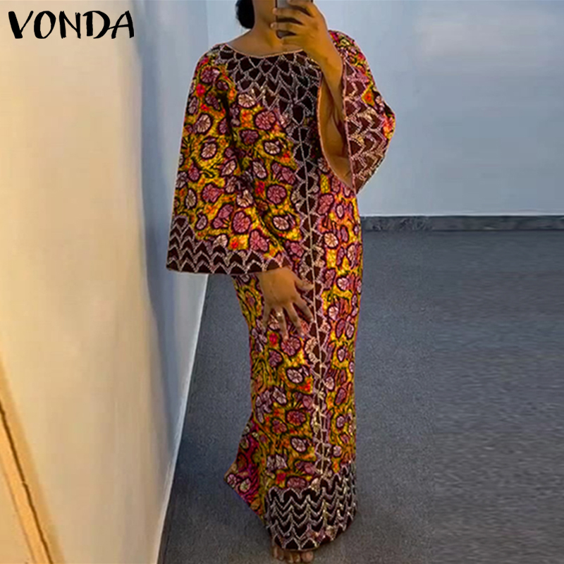 プラスサイズ VONDA ボヘミアンドレス 2026 夏エレ - Maxi Dress Boho のレビューと価格