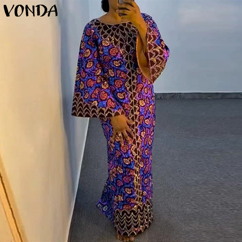 プラスサイズ VONDA ボヘミアンドレス 2026 夏エレ - Maxi Dress Boho のレビューと価格