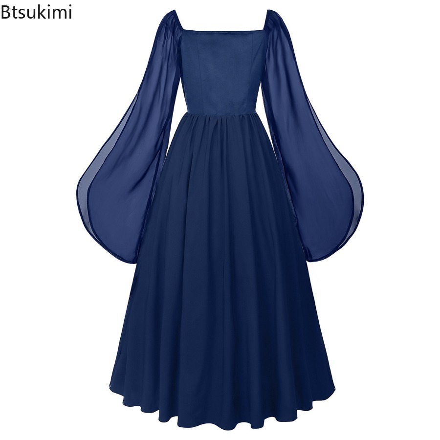 中世ドレス ルネサンス時代 スプリットフレアスリーブガウン  - Women'S Fashion Renaissance Period のレビューと価格