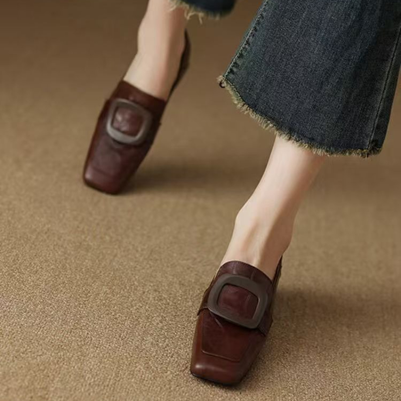 ファッションスクエアバックルデザイナーレディースシューズ20 - Women'S Fashion Designer Clothes のレビューと価格