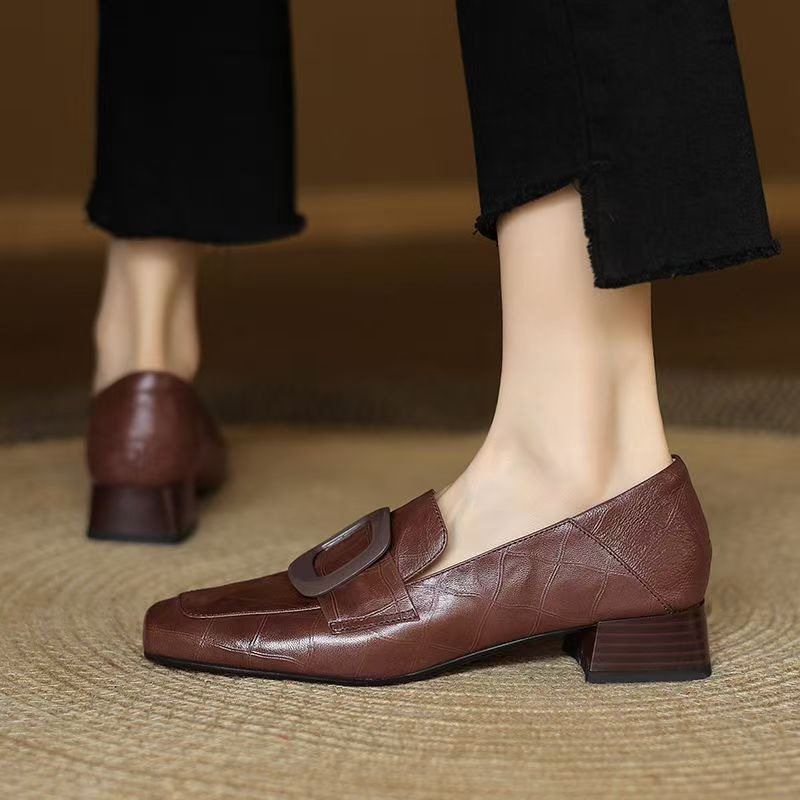 ファッションスクエアバックルデザイナーレディースシューズ20 - Women'S Fashion Designer Clothes のレビューと価格