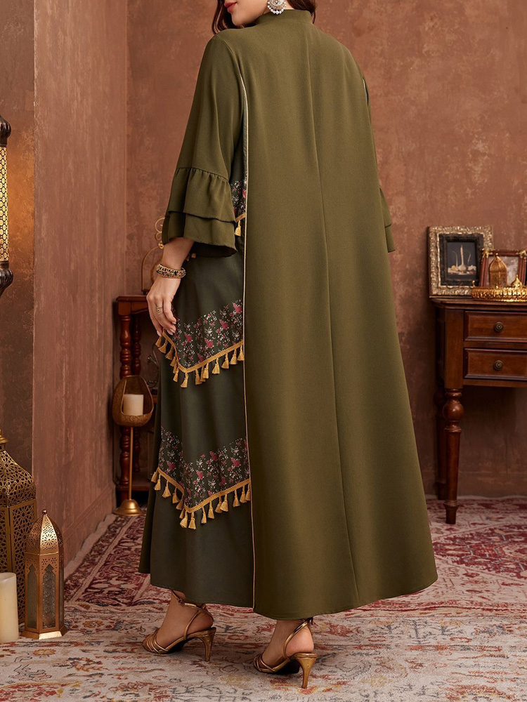GIBSIE プラスサイズ エスニックスタイル プリント タ - Maxi Dress Boho のレビューと価格